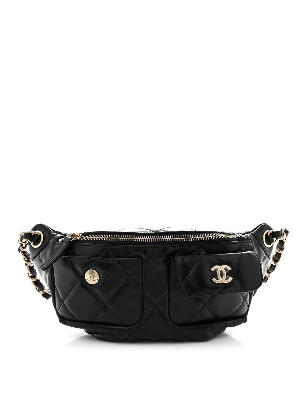 Chanel Shiny Aged Calfskin Quilted Cc #367075C42B